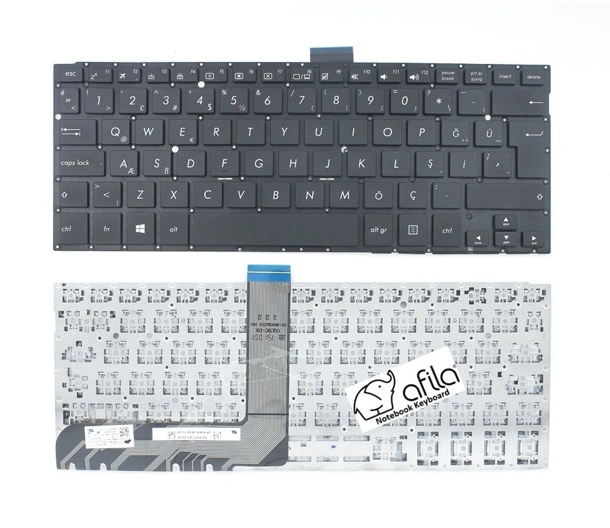 Asus Transformer Book Flip TP300L Notebook Klavyesi - Siyah - TR