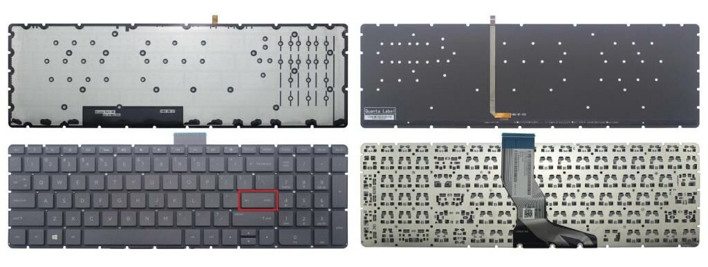 Hp 15-BC201NT Z9D85EA Notebook Klavyesi (Siyah TR) ışıklı - K.ENTER