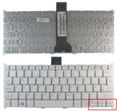 Acer Aspire V3-371, V3-372, V13 Notebook Klavyesi - Beyaz - TR