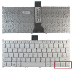 Acer Aspire MS2377 MS2392 Notebook Klavyesi - Beyaz - TR