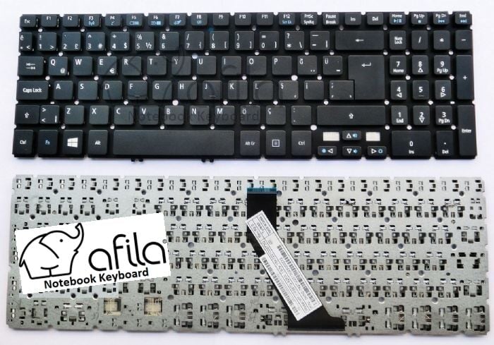 Acer Aspire M3-581TG Notebook Klavyesi (Siyah TR)