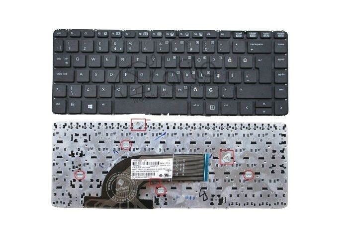 Hp ProBook 445 G2 Notebook Klavyesi (Siyah TR)