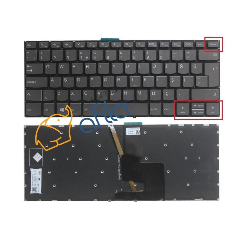 Lenovo ideaPad 330-14AST Notebook Klavyesi Siyah TR ışıklı / Ver.2