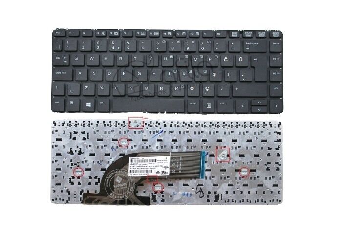 Hp ProBook 645 G1 Notebook Klavyesi (Siyah TR)