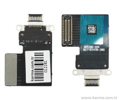 iPad Pro 11 1st 2nd Gen A1980 A2013 A2228 A2068 Şarj Soketi Flex Kablo - Siyah (Orjinal)