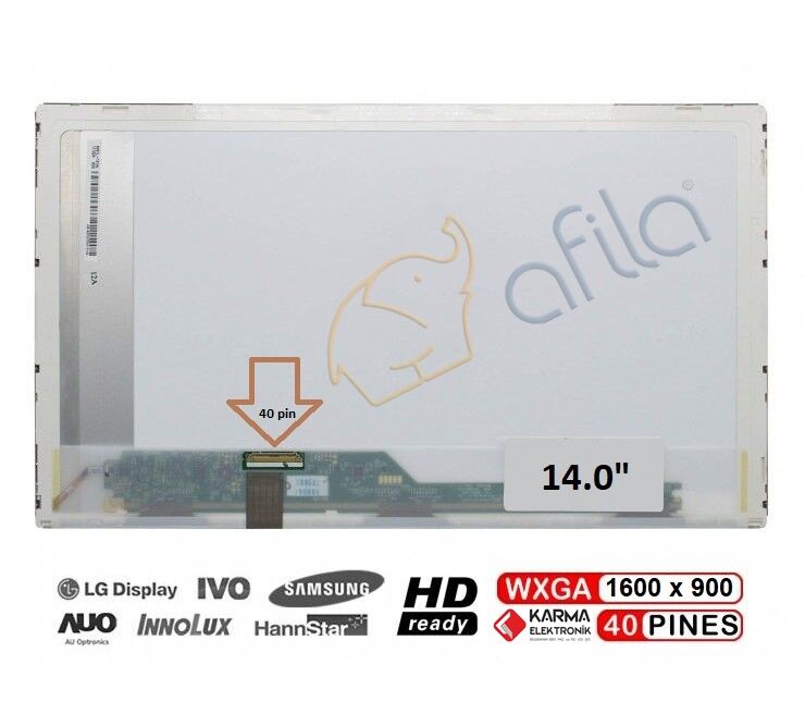 LP140WD1(TL)(A1) Notebook Lcd Ekran (14.0'' Led 40pin Mat Panel 1600x900)