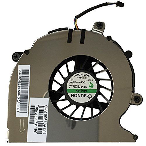 HP Elitebook 8540P 8540w CPU Cooling Fan GB0575PHV1-A 595769-001