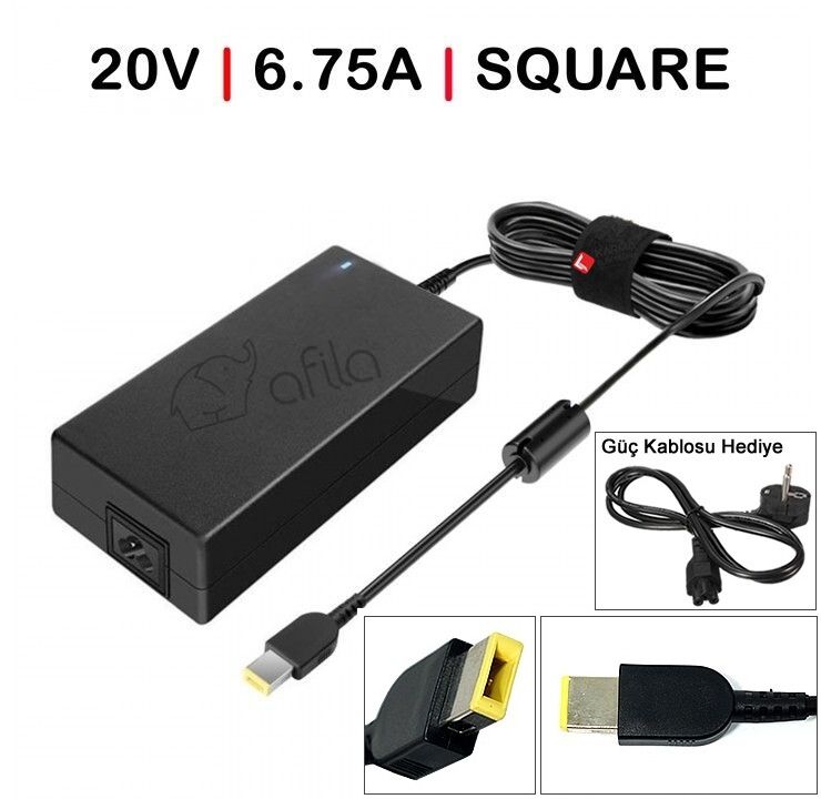 Lenovo 81Y400XMTX02, 81Y400XMTX03, 81Y400XMTX04 Notebook Adaptör, Şarj Aleti Cihazı 135W