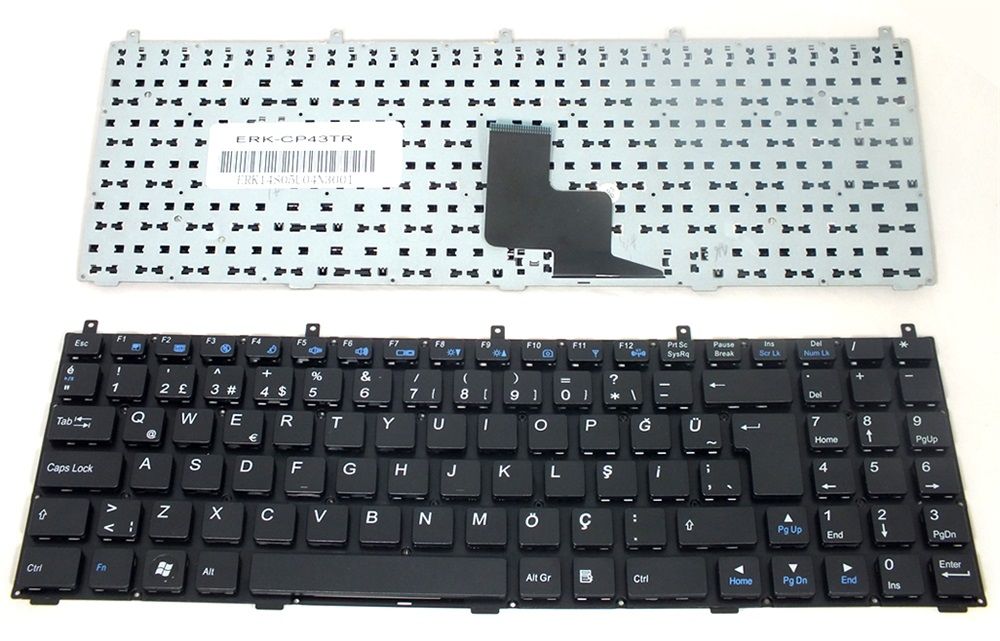 EXPER E5128, W258, B5121 Notebook Klavyesi - Siyah TR