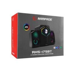 Rampage RMS-175BT 2+1 5W*2 Bluetooth+USB-TF-FM Rainbow Aydınlatmalı Gaming Speaker Hoparlör