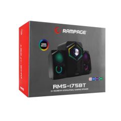 Rampage RMS-175BT 2+1 5W*2 Bluetooth+USB-TF-FM Rainbow Aydınlatmalı Gaming Speaker Hoparlör