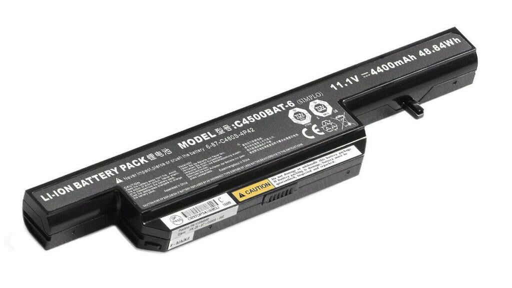 Exper C4500, C4500BAT-6, 6-87-C480S-4P4 Notebook Bataryası, Pili / RCEL-006