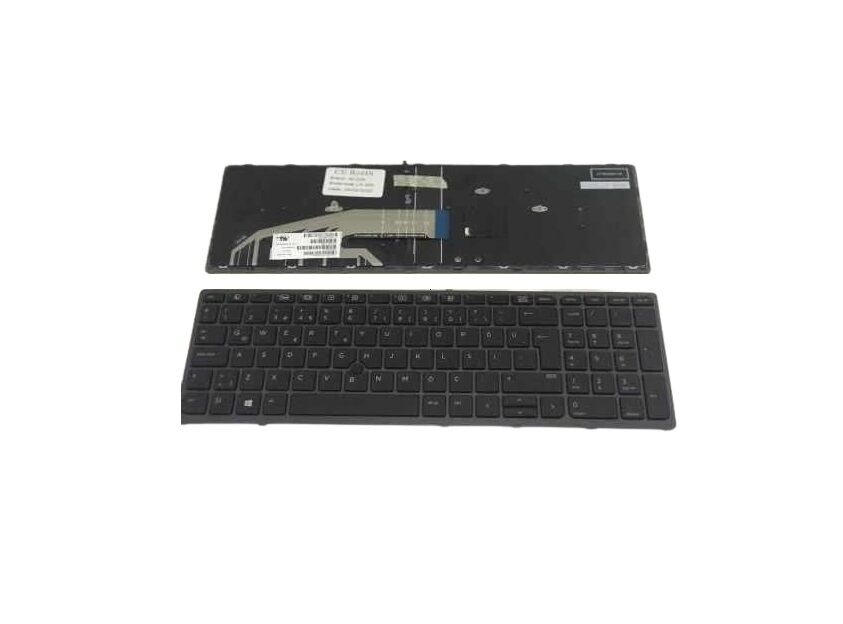 Hp ZBook 15 G4 Notebook Klavye - Tuş Takımı / Siyah - TR - Backlit