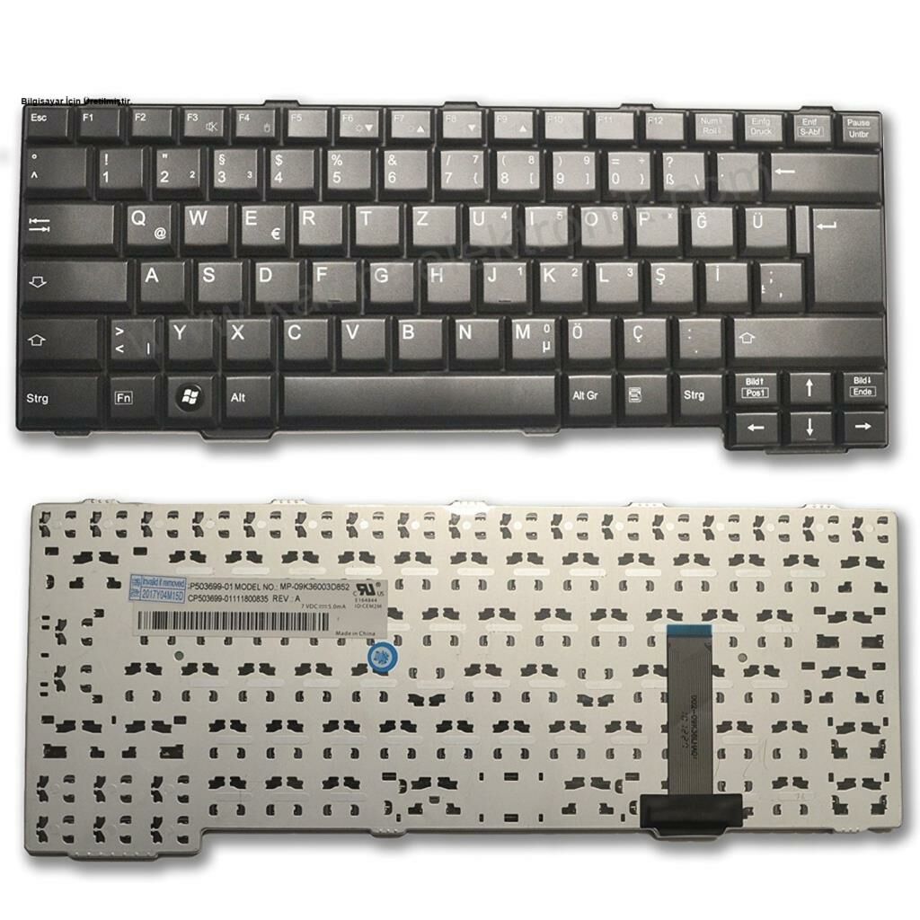 Fujitsu 38017931, MP-09K36GB-D853 Notebook Klavye Siyah - TR