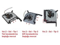 Asus FX505GT-BQ008T uyumlu Notebook Gpu Fanı V2 (Sol Fan) Tip1