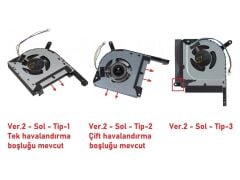 Asus TUF Gaming F15 FX506LU-HN053T uyumlu Notebook Gpu Fanı V2 (Sol Fan) Tip2