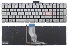 Hp 15-AU118NT, 15-AU119NT Klavyesi (Silver Gri TR) ışıklı