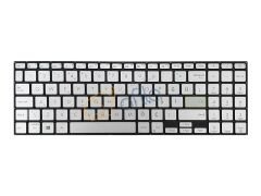 Asus Vivobook 15 K513E, K513EA Uyumlu Notebook Klavyesi, Tuş Takımı (Silver, Gri TR) ışıklı