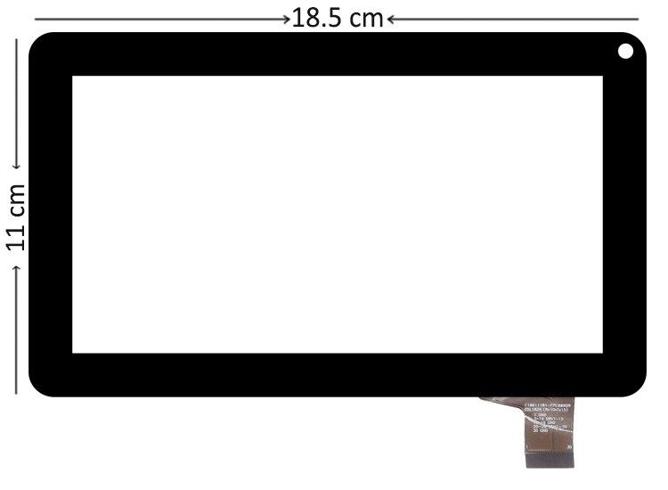 INCA IT-074s İçin uyumlu 7'' inç Siyah Dokunmatik