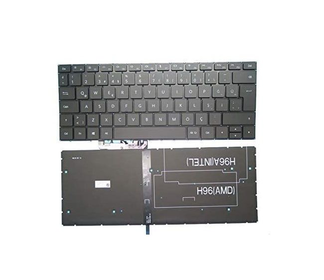 Huawei MateBook 13 Intel 2019 Notebook Klavyesi, Laptop Tuş Takımı (Siyah TR) Işıklı / KL1011