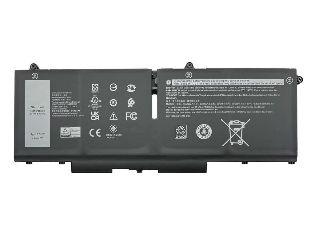 Dell Latitude 7430 2-in-1 Notebook Bataryası, Laptop Pili - Ver.1 - 4 Cell