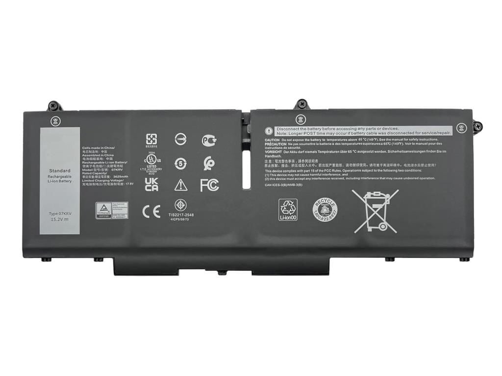 Dell 07KRV, 007KRV Notebook Bataryası, Laptop Pili - Ver.1 - 4 Cell