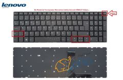 Lenovo ideaPad 81DM, 81EY, 81FD Uyumlu Klavye Füme TR Ver.1