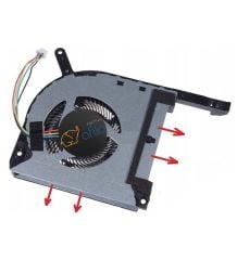 Asus TUF Gaming F17 FX706LI-HX175A8 uyumlu Notebook Gpu Fanı V2 (Sol Fan) Tip2