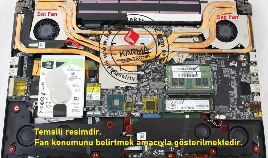 MSI GL73 8RD-275TR Notebook Cpu ve Gpu Fanı, Sağ-Sol SET (Msi)
