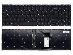 Acer Aspire 7 A715-42GA2, A715-42G-R016 Notebook Klavyesi Tuş Takımı (Siyah TR) ışıklı