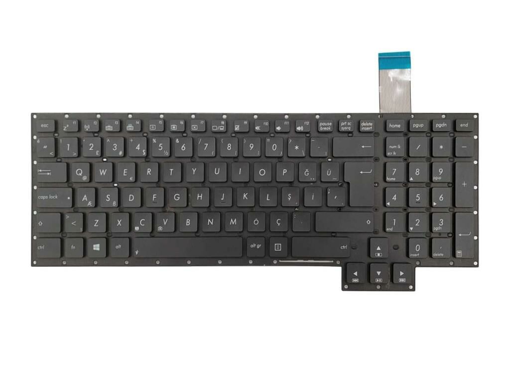 Asus ROG G750, G750Jx, 750Jy, G750Jz, G750J Klavye (Siyah TR)