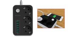 LDNIO SE-3631 3 LÜ PİRİZ 6 USB 3.4Amper Tablet+Ceptelefonu Adaptör (Şarj Cihazı)