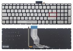 HP Pavilion 15-bc300nt (2PK36EA) Notebook Klavyesi (Silver, Gri TR) ışıklı