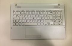 Samsung NP270E5V NP275E5V Notebook Klavye - Üst Kasa- Beyaz - TR