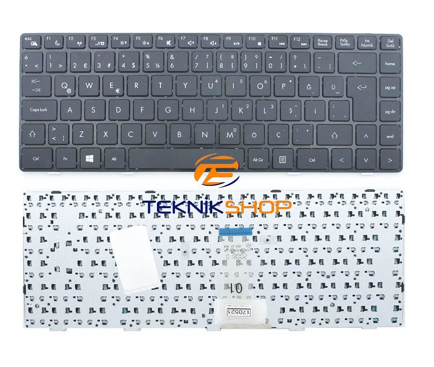 Exper AEJW6A0001020132040480 Uyumlu Notebook Klavye (Siyah TR)
