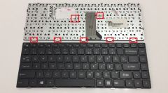 Exper AEJW6A0001020132040480 Uyumlu Notebook Klavye (Siyah TR)