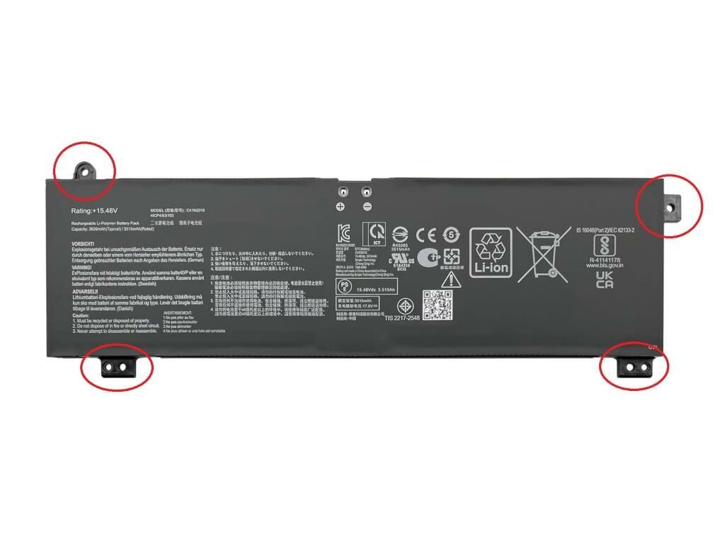 Asus Rog ZEPHYRUS G15 GA503QS-004T Notebook Bataryası, Laptop Pili / Ver.2