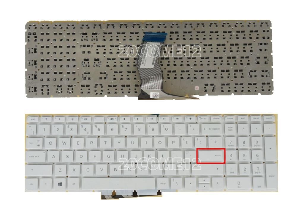Hp Envy 15-AE000NT, 15-AE001NT Notebook Klavyesi - Beyaz - TR