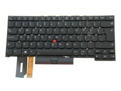 Lenovo Thinkpad T14 Gen 1 Type 20UD 20UE uyumlu Notebook Klavyesi (Siyah TR) / ışıklı