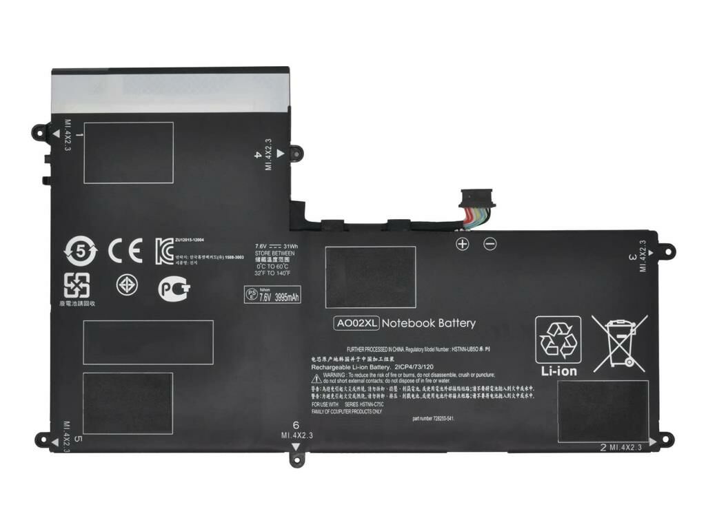 Hp ElitePad 1000 G2, AO02XL Tablet Bataryası, Pili / RHL-130