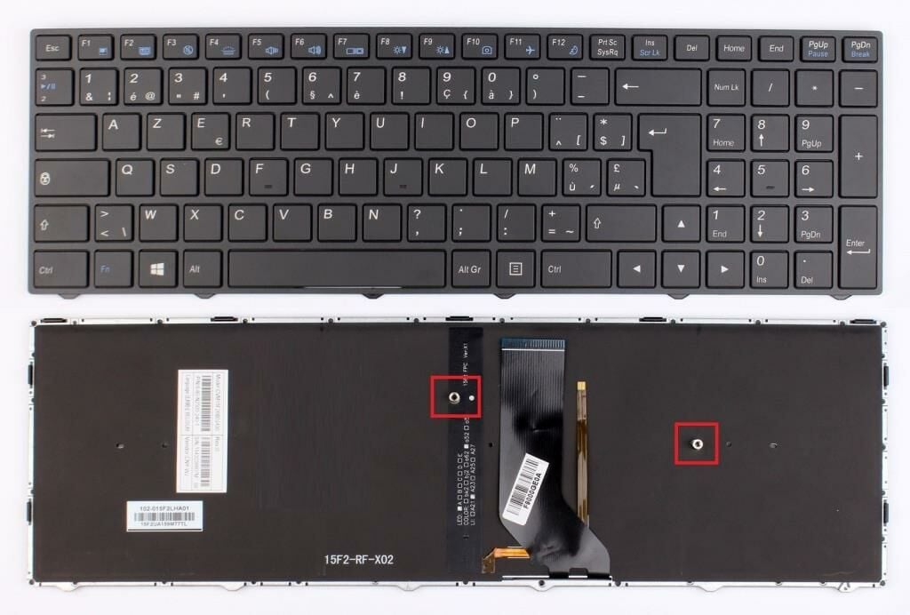 Monster N850HJ1 Notebook Klavye - Siyah TR - (Beyaz ışıklı) Ver.1