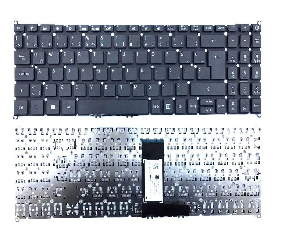 Acer Aspire A515-52 Serisi Notebook Klavyesi - Tuş Takımı / Siyah - TR