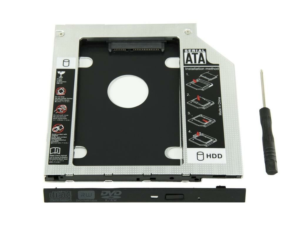 Hp uyumlu DVD-SSD Çevirici Adaptör Kızak 12.5mm Kalın Versiyon