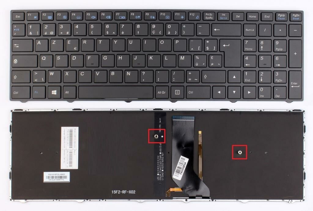 Monster N871EK Notebook Klavye - Siyah TR - (Beyaz ışıklı) Ver.1