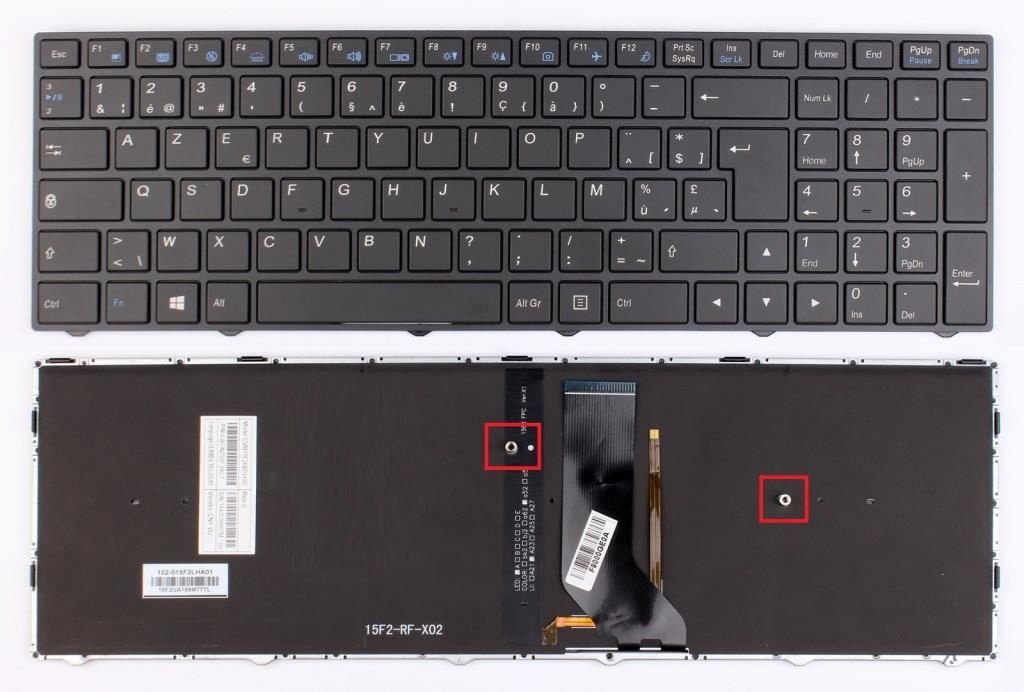 Monster N871EK1 Notebook Klavye - Siyah TR - (Beyaz ışıklı) Ver.1