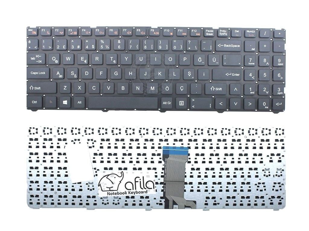 Casper C600 (2015-2016) Notebook Klavye - Tuş Takımı / Siyah - TR