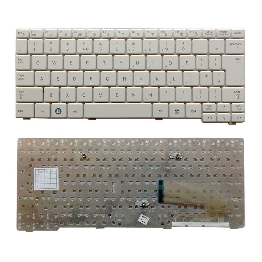 Samsung N120 N310 N128 N130 N310 Notebook Klavyesi - Beyaz - TR