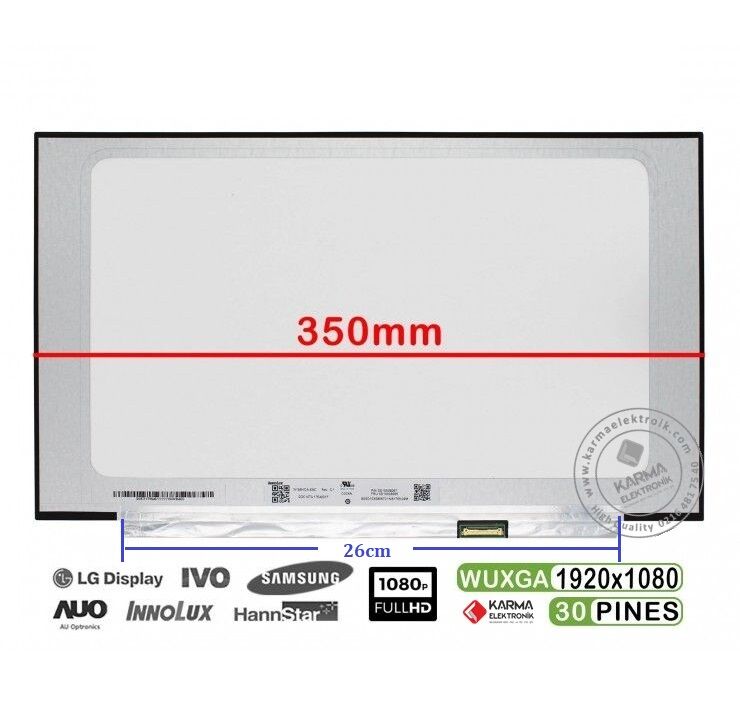 N156HGA-EA3 C3 Notebook uyumlu Lcd Ekran, Panel