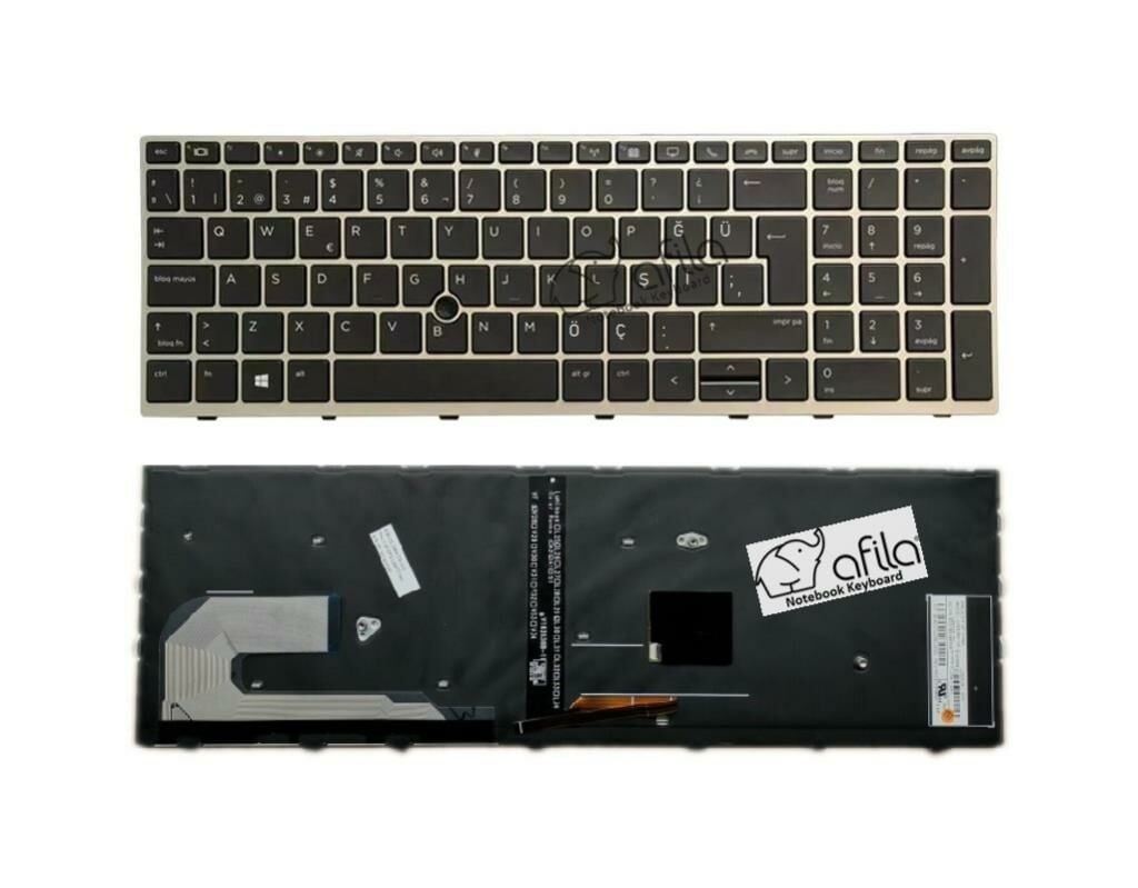 HP EliteBook 850 G6 (6XE19EA) Notebook Klavyesi - Tuş Takımı (Siyah TR) ışıklı