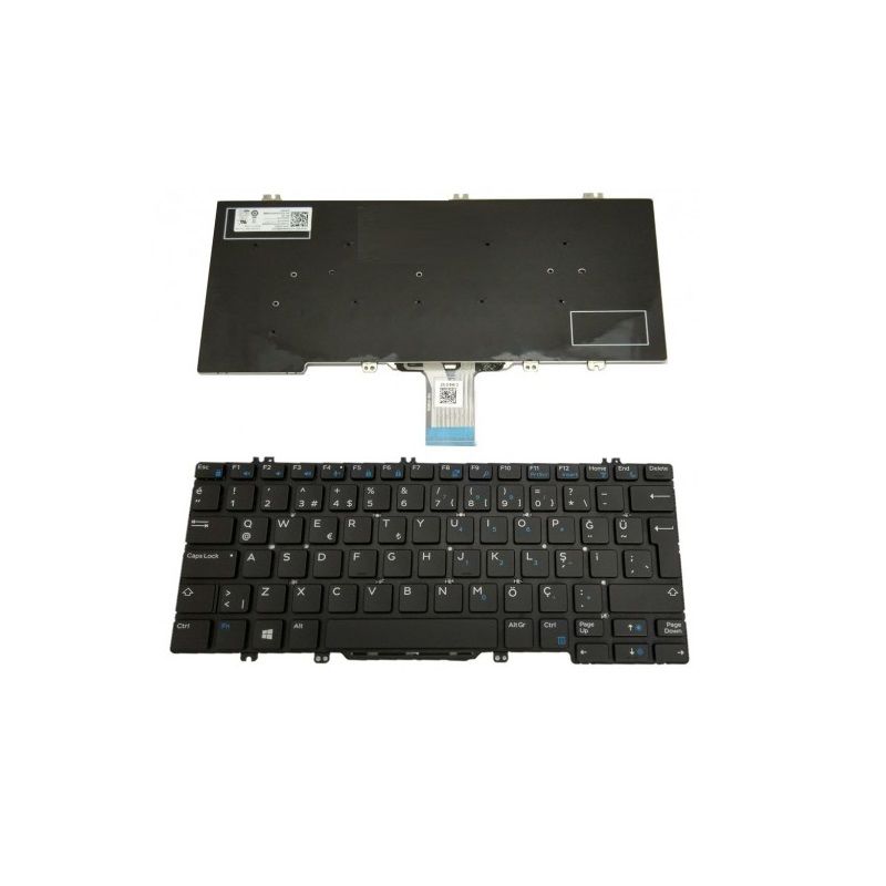 Dell Latitude 5280, 5290 Notebook Klavye (Siyah TR)
